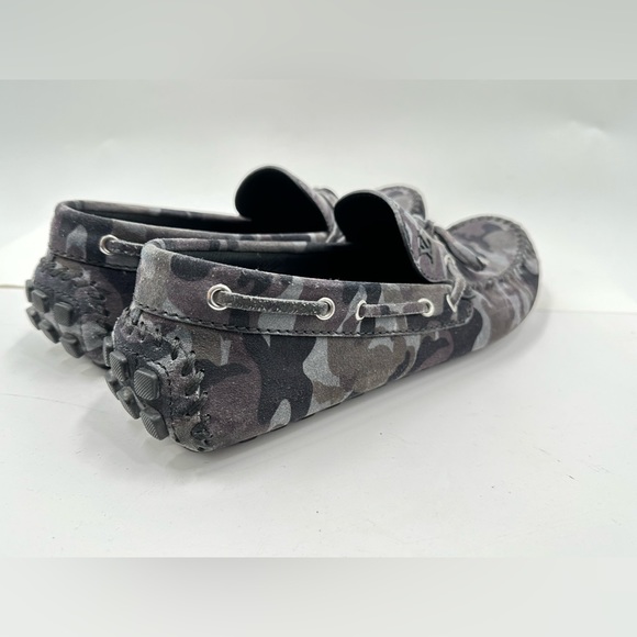 Louis Vuitton Gray Suede Camo Pattern Arizona Loafers Size 10.5 LV/11.5 USA main image 11